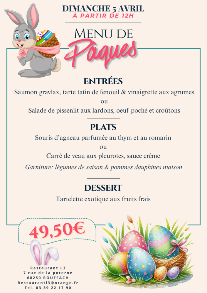 Document A4 Menu de Pâques simple moderne mignon(1)